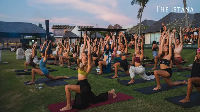 Silent disco headphones for guided meditation and wellness experiences